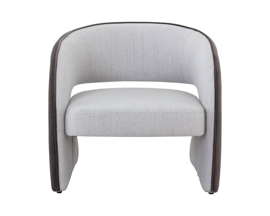 Sunpan - 5West Rosalia Lounge Chair - Mina Light Grey / Meg Ash - 109584_CLOSEOUT view 2