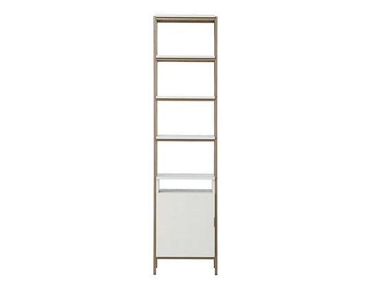 Sunpan - Artezia Ambrose Modular Bookcase Small - Champagne Gold - Cream - 107645 view 2