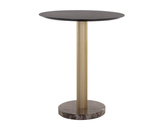 Sunpan - Artezia Monaco Bar Table - Gold - Grey Marble / Charcoal Grey - 108669 view 2