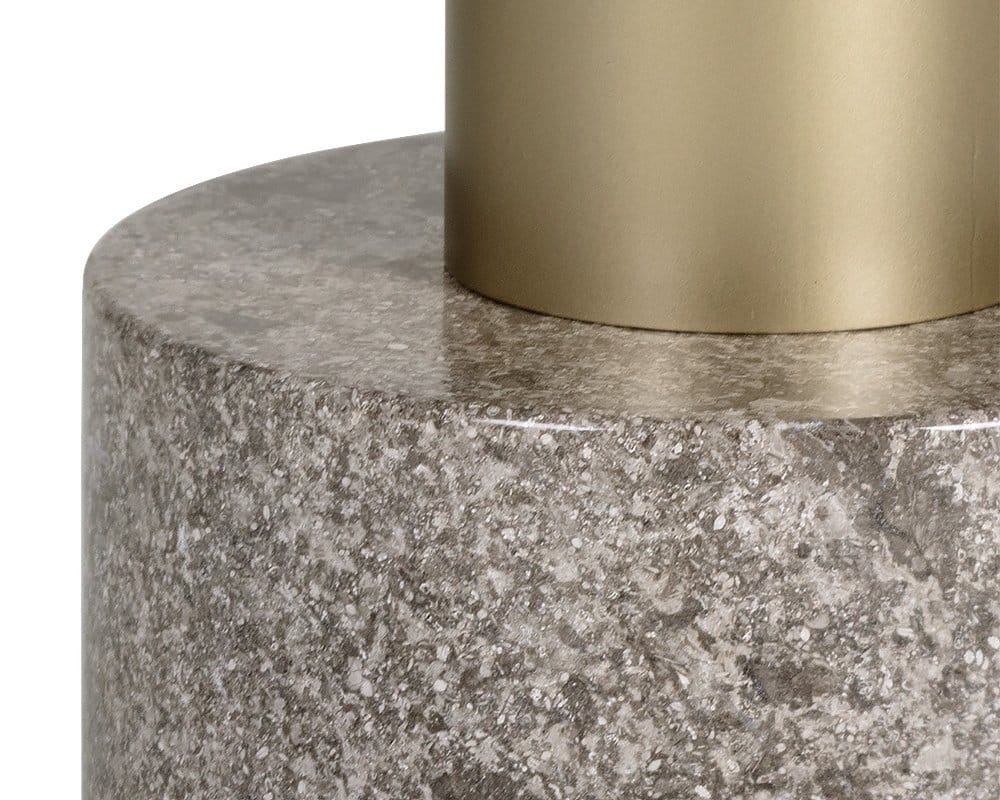Sunpan - Artezia Monaco Coffee Table - Gold - Grey Marble / Charcoal Grey - 104627 view 5