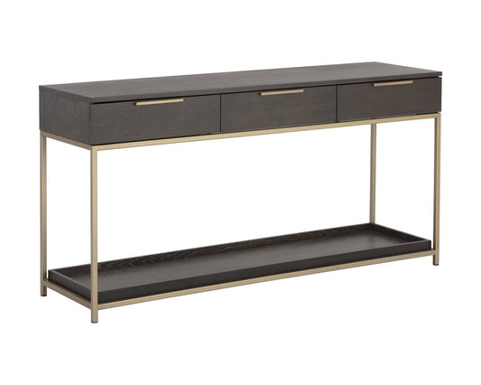 Sunpan - Artezia Rebel Console Table With Drawers - Gold - Charcoal Grey - 105889 view 2
