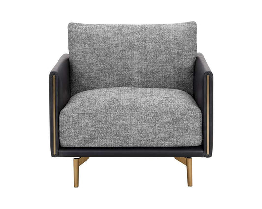 Sunpan - 5West Ashi Armchair - Nash Zebra / Coal Black - 110997 veiw 2