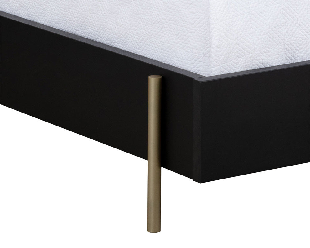 Sunpan - Artezia Avida Bed - King - Gold - Black/Natural - 110387_CLOSEOUT view 3