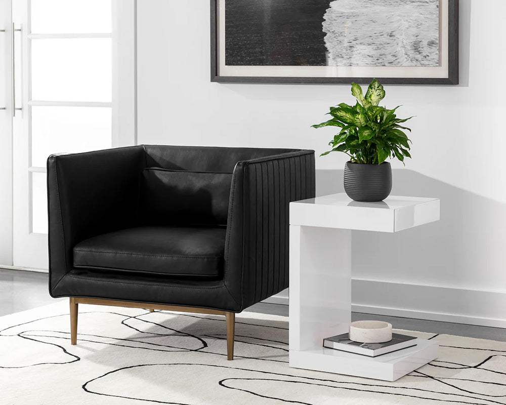 Sunpan - Ikon Bachelor End Table - High Gloss White - 36556 view 10