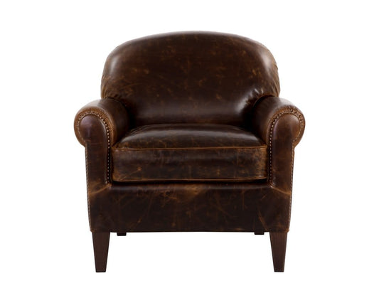 Sunpan - Bastoni Lounge Chair - Chocolate Leather - 109010 view 2