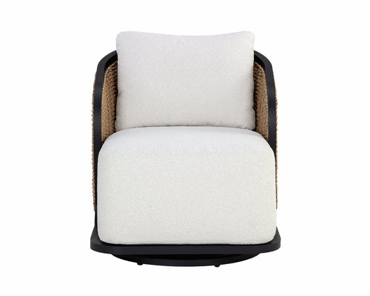 Sunpan - Bora Swivel Lounge Chair - Louis Cream - 111685 view 2
