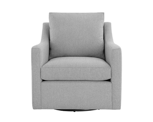 Sunpan - Domestic Brianna Swivel Lounge Chair - Liv Dove - 108921 veiw 2