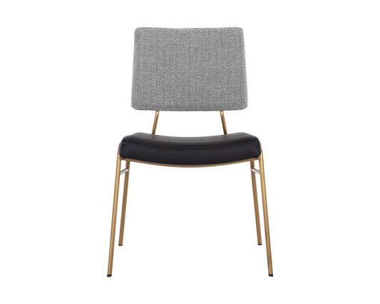 Sunpan - Junction Brinley Dining Chair - Gold - Nightfall Black / Chacha Grey - 108903 veiw 2