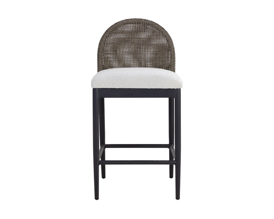 Sunpan - Calandri Counter Stool - Black - Louis Cream - 111683 view 2