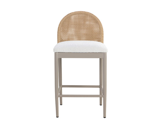 Sunpan - Calandri Counter Stool - Natural - Louis Cream - 111598_CLOSEOUT view 2