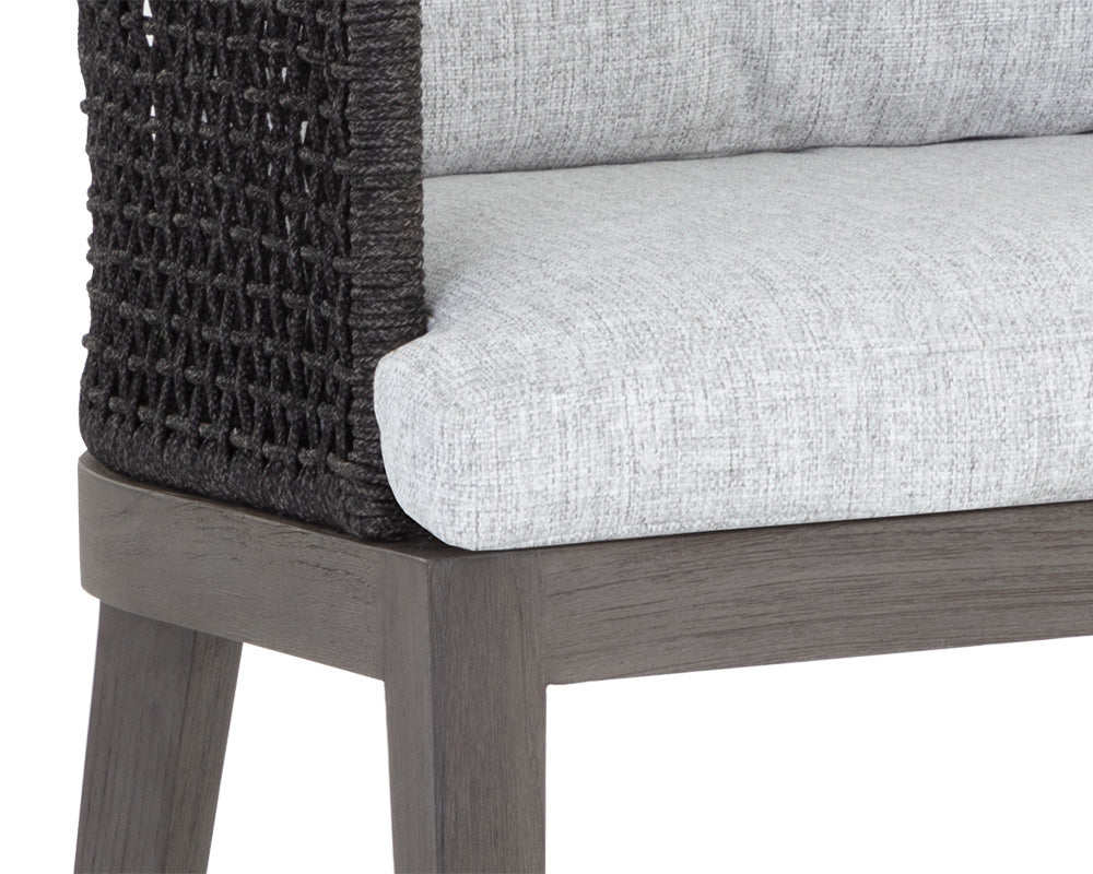Sunpan - Capri Counter Stool - Smoke Grey - Copacabana Marble - 109527 view 6