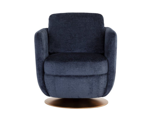 Sunpan - Gilley Swivel Lounge Chair - Bergen Navy - 109310 view 2