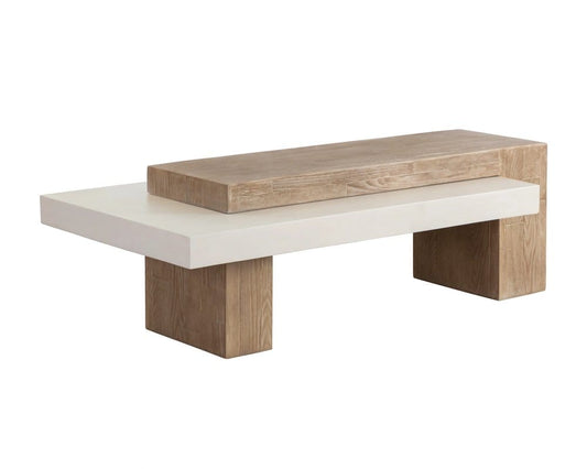 Sunpan - Herriot Coffee Table - Light Brown / Summer Sand - 111370 view 2