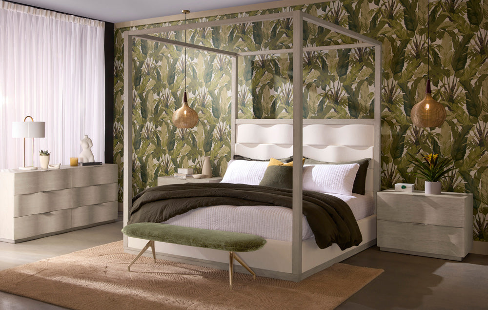 Sunpan - Hoyos Canopy Bed King - Topaz Beige - 110662 view 6
