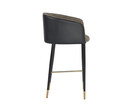 Sunpan - Ikon Asher Barstool - Sparrow Grey / Napa Black - 104915 view 2