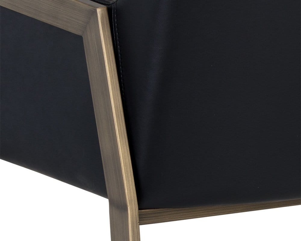 Sunpan - Ikon Bernadette Dining Armchair - Bravo Black - 105284 view 8