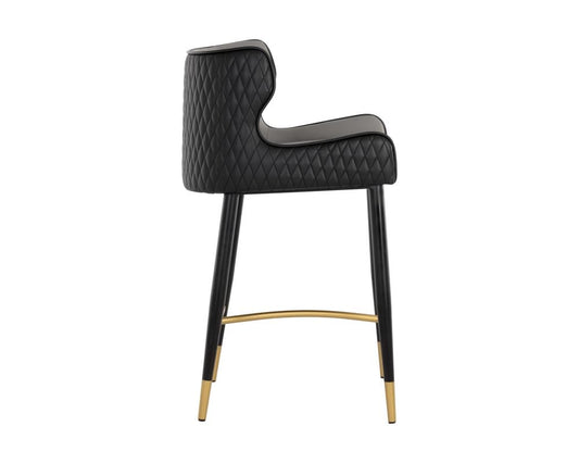 Sunpan - Ikon Gianni Counter Stool - Dillon Stratus / Dillon Black - 108714_CLOSEOUT view 2