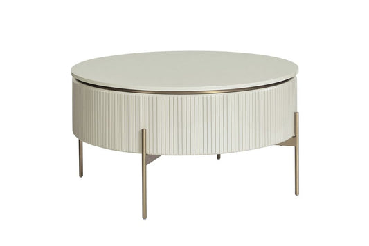 Sunpan - Ikon Paloma Lift Top Coffee Table - High Gloss Cream - 108335 view 2