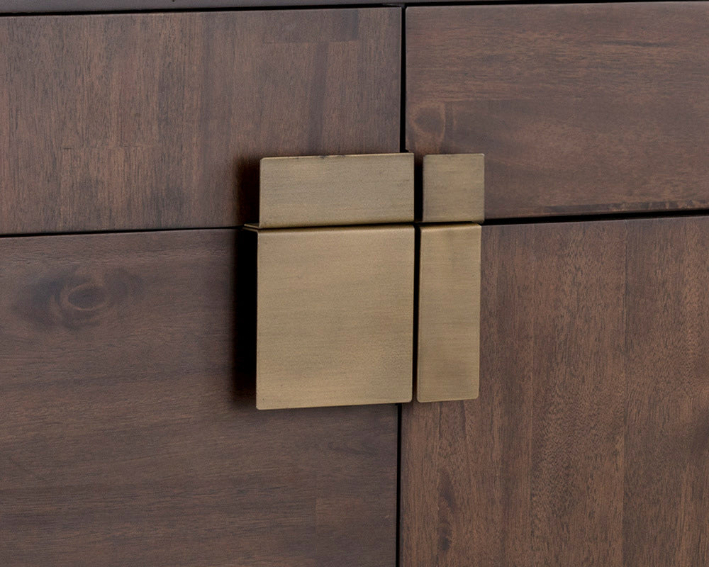 Sunpan - MIXT Jade Sideboard - Antique Brass - Dark Mango - 102927 view 5