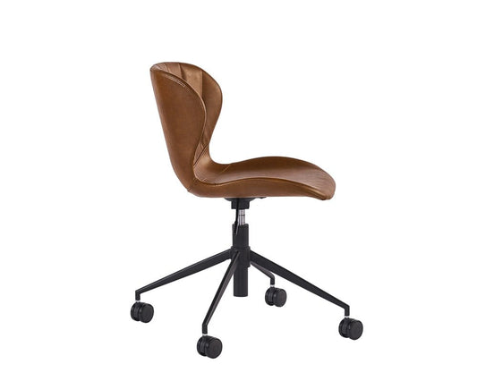 Sunpan - Junction Arabella Office Chair - Bravo Cognac - 104793 view 2