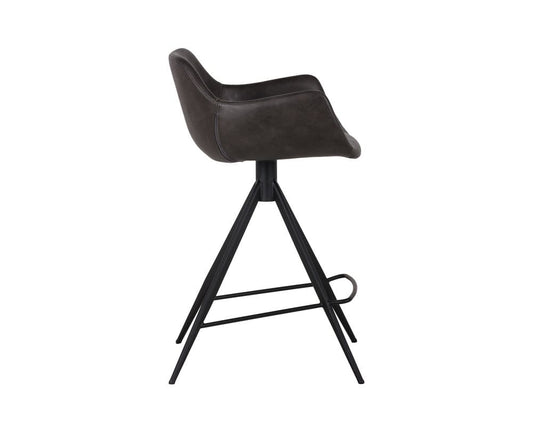 Sunpan - Junction Owen Swivel Counter Stool - Town Grey - 103247 view 2
