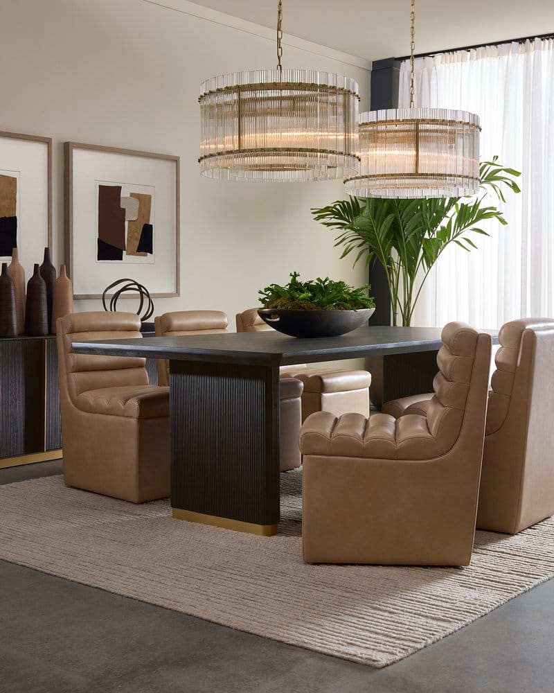 Sunpan - Kalla Dining Table Rectangular - Charcoal - 96in - 110990 view 11