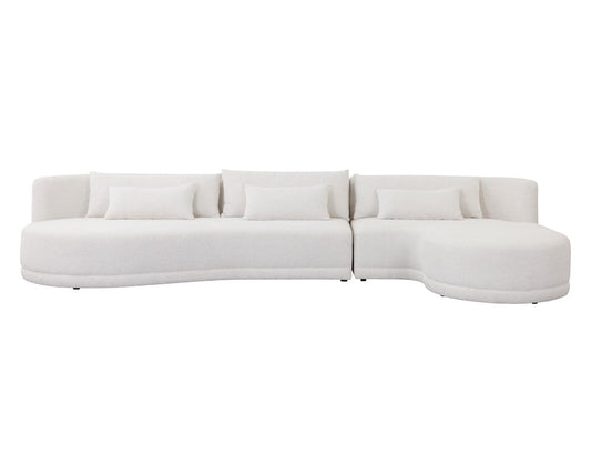 Sunpan - Laken Sofa Chaise Raf - Copenhagen White - 111591_CLOSEOUT view 2