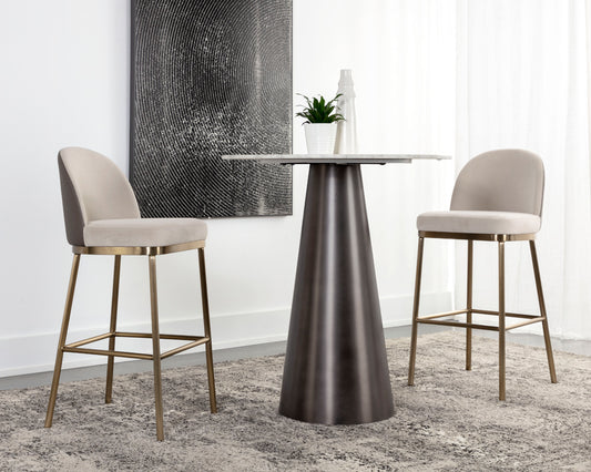 Sunpan - Lavania Barstool - Meg Taupe / Porcini Taupe - 111644 view 2