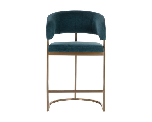 Sunpan - Ikon Marris Counter Stool - Gold - Danny Teal - 109748 view 2