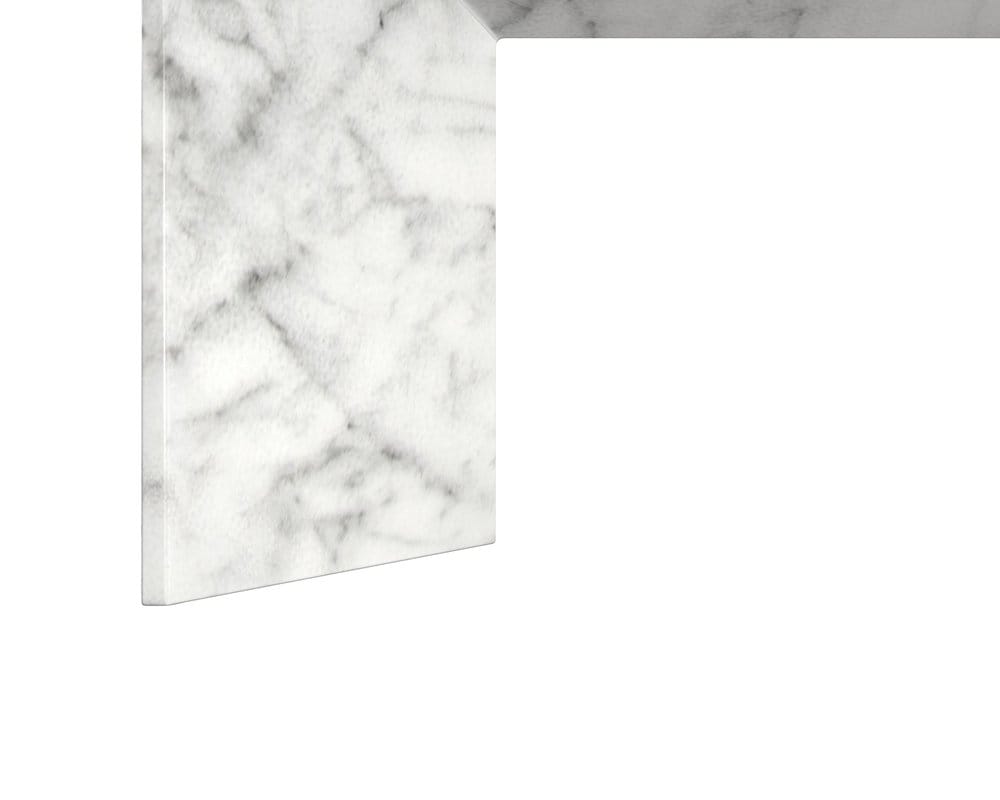 Sunpan - MIXT Nomad Bench - Marble Look - White - 108021_CLOSEOUT view 7