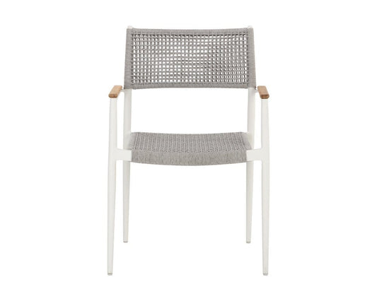 Sunpan - Nava Stackable Dining Armchair - White (Set Of 2) - 111090 view 2