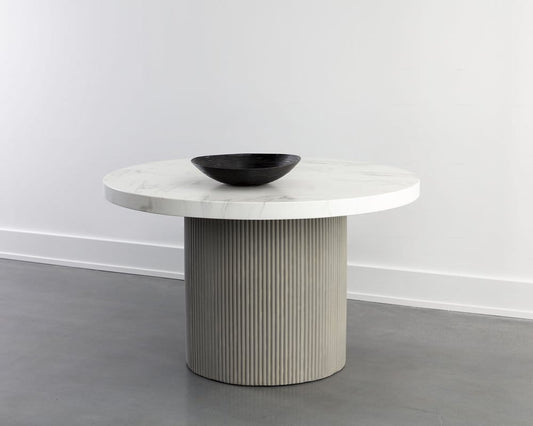 Sunpan - Nicolette Dining Table - Light Grey - Marble Look 55" - 110480_CLOSEOUT view 2