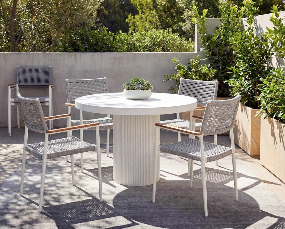 Sunpan - Nicolette Dining Table - White 40in - 109289 view 3