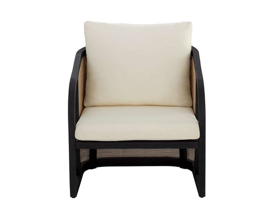 Sunpan - Palermo Lounge Chair - Charcoal - Stinson Cream - 111044_CLOSEOUT veiw 2