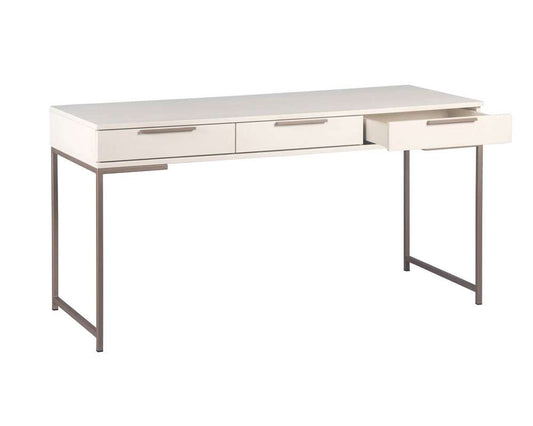 Sunpan - Artezia Rebel Desk - Champagne Gold - Cream - 108077 veiw 2