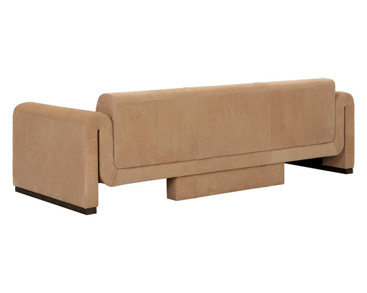 Sunpan - Westport Romer Sofa - Distressed Brown - Nubuck Tan Leather - 111816_CLOSEOUT view 2