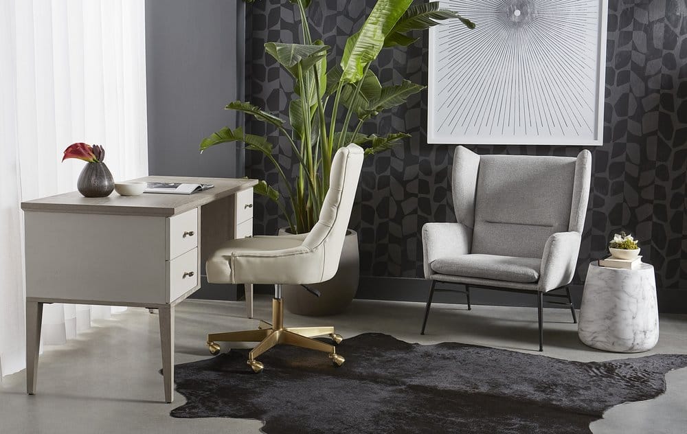 Sunpan - Solterra Aries Side Table - Marble Look - White - 106402 view 5