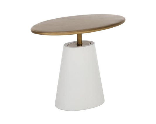 Sunpan - Solterra Kadin End Table - White - 108116 view 2