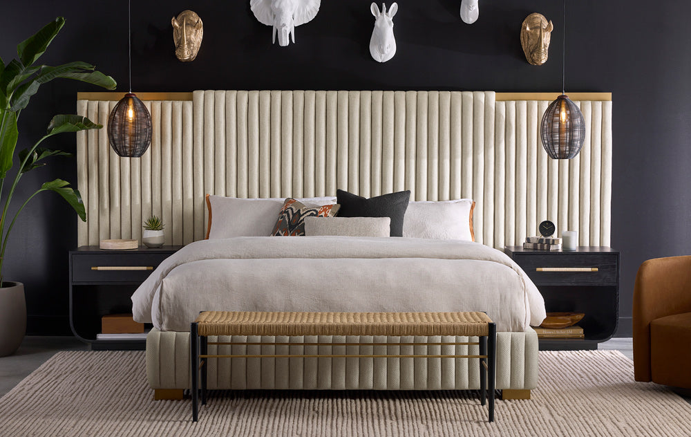 Sunpan - Tarrant Bed King - Monument Oatmeal - 110987 view 4