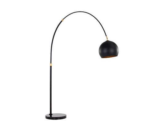 Sunpan - Ikon Vern Floor Lamp - Black - 106798 veiw 2