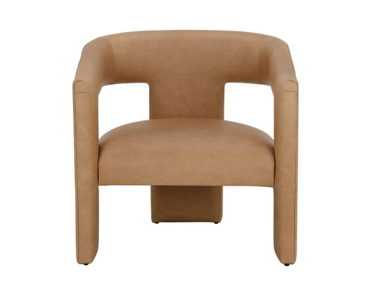 Sunpan - Westport Cobourg Lounge Chair - Ludlow Sesame Leather - 111587 view 2