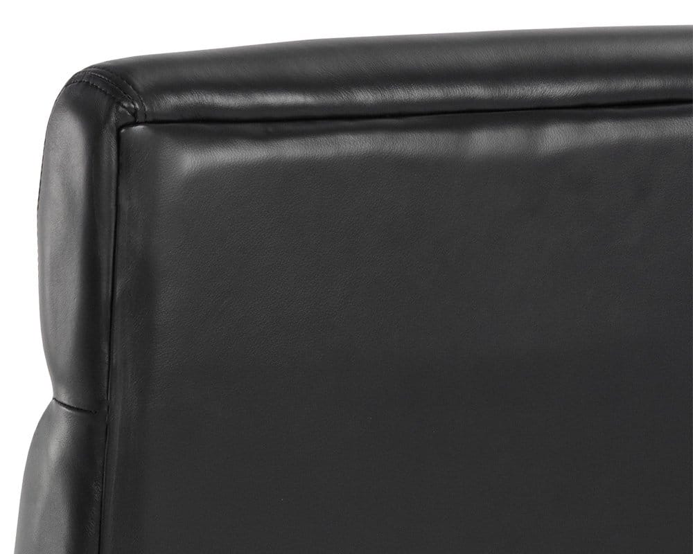 Sunpan - Westport Collin Office Chair - Brown - Cortina Black Leather - 110540 view 8
