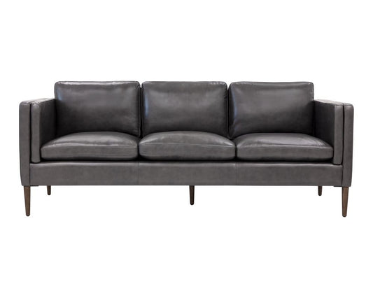 Sunpan - Westport Richmond Sofa - Brentwood Charcoal Leather - 110576 view 2