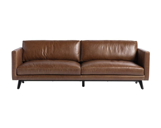 Sunpan - Westport Rogers Sofa - Shalimar Tobacco Leather - 110582 view 2
