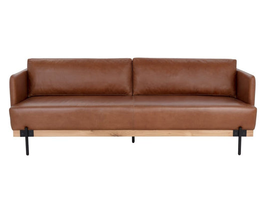 Sunpan - Westport Saul Sofa - Shalimar Tobacco Leather - 111425_CLOSEOUT view 2