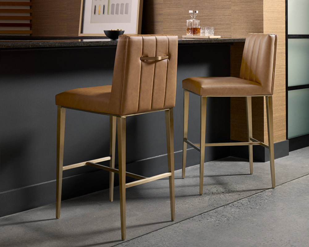 Sunpan - Wilbur Barstool - Milliken Cognac - 111430 view 3