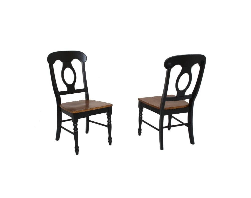 Sunset Trading - 5 Piece Butterfly Leaf Dining Table Set with Napoleon Chairs - DLU-TLB3660-C50-BCH5PC veiw 4