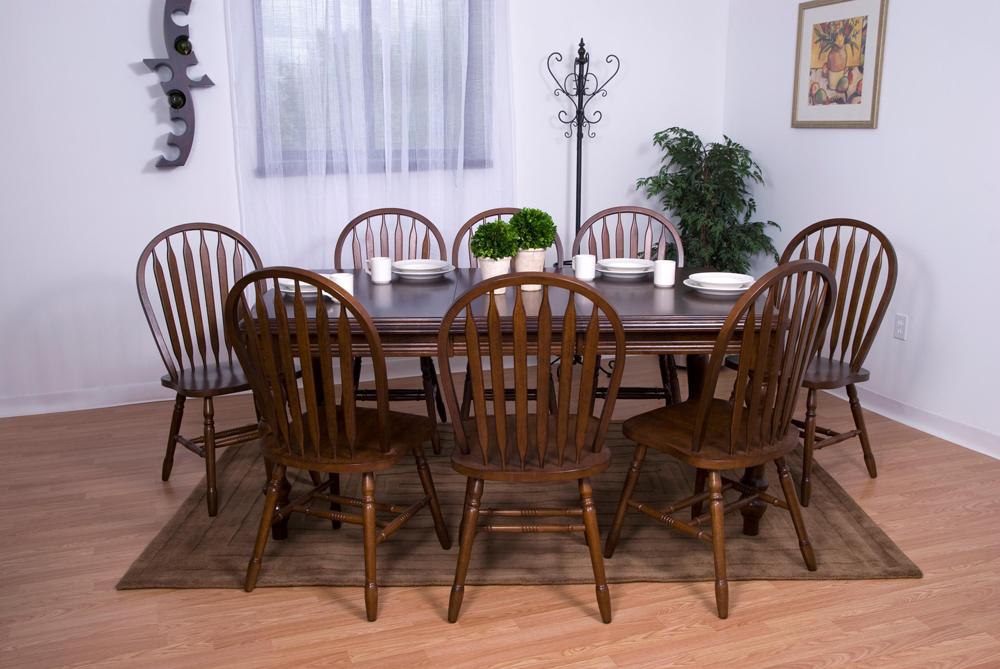 Sunset Trading - Andrews 9 Piece Extension Dining Set with Arrowback Chairs - DLU-SLT4272-820-CT9PC veiw 1