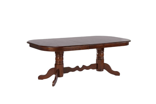 Sunset Trading - Andrews Double Pedestal Extendable Dining Table - DLU-ADW4296-CT veiw 2
