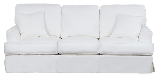 Sunset Trading - Ariana Slipcovered Sleeper Sofa Performance White - SU-78341-81 veiw 2
